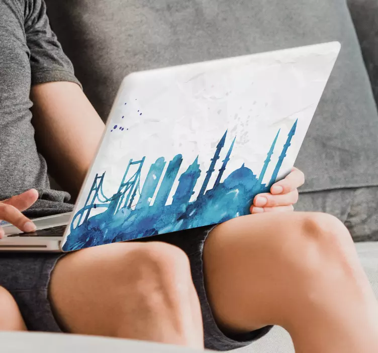 Istanbul manzarası siluet - TenStickers