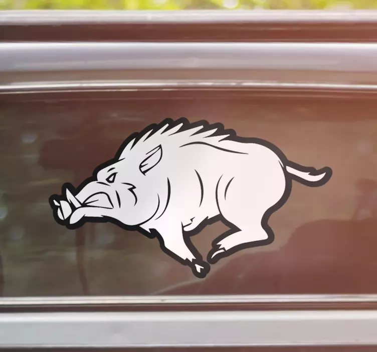 Javali yaban hayatı hayvan duvar çıkartması - TenStickers