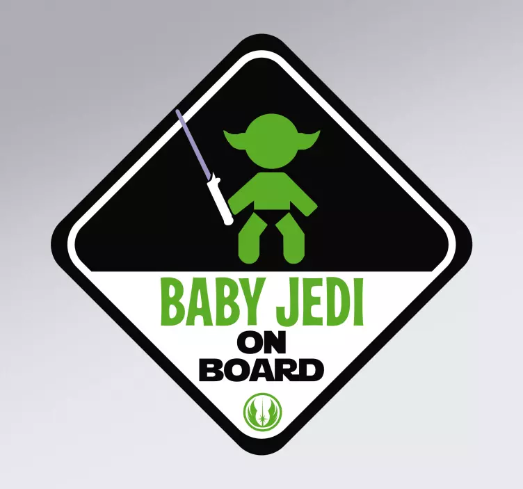 Gemide jedi bebek çıkartması - TenStickers