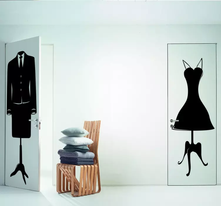 Kadın büstü sticker - TenStickers