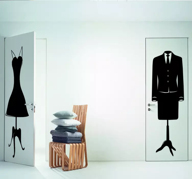 Kadın takım elbise ceket sticker - TenStickers