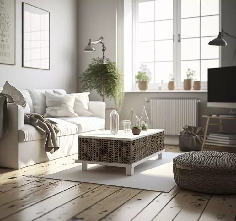 Mobilya için kahverengi kanaj çıkartmaları - TenStickers