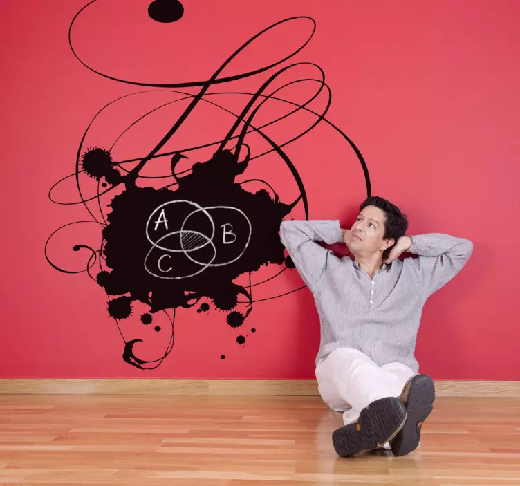 Kaligrafi nokta yazı tahtası çıkartması - TenStickers