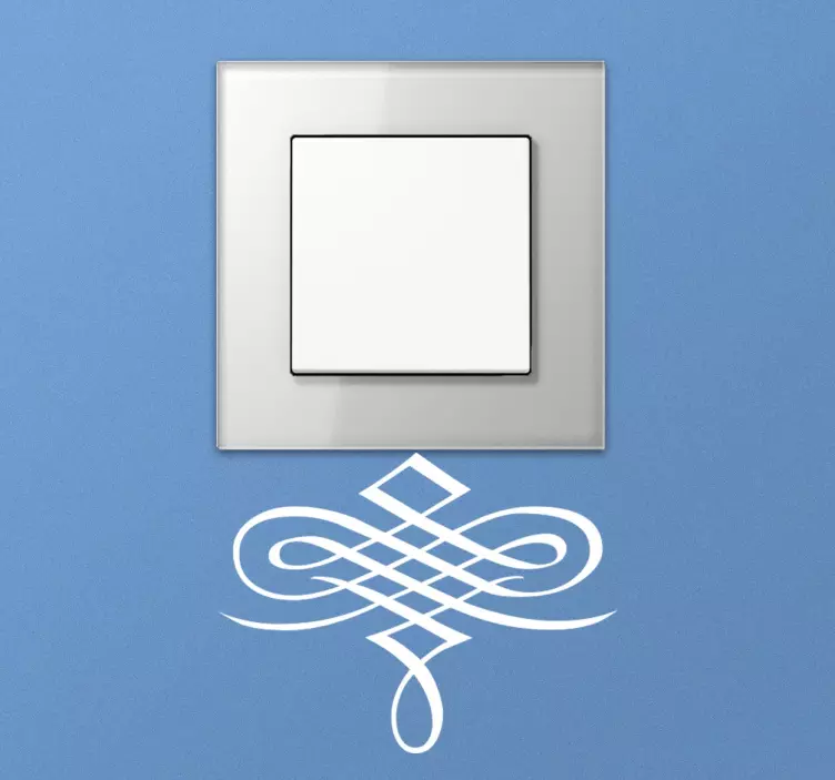 Kaligrafi süs anahtarı çıkartması - TenStickers