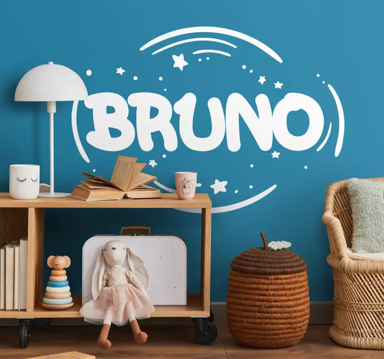 Kalın isim kişiselleştirilmiş etiket - TenStickers