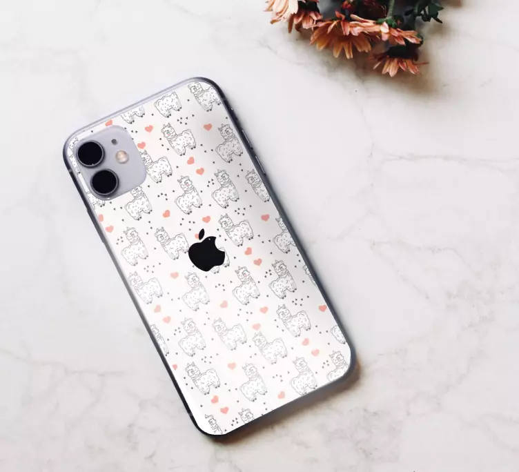 Kalpli lamalar iphone çıkartması - TenStickers