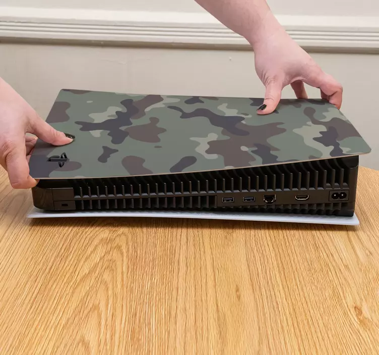 Kamuflaj ps5 cilt sarma çıkartmaları - TenStickers