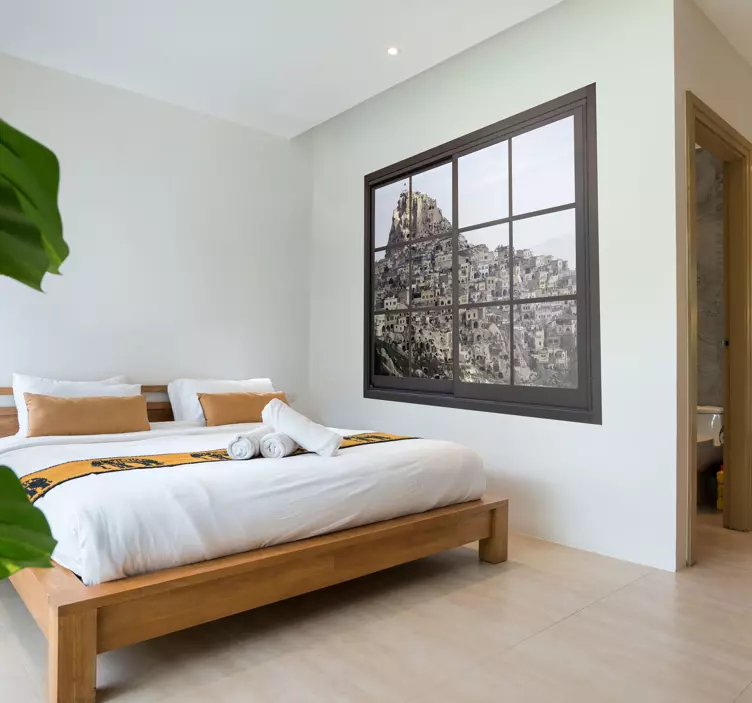 Kapadokya kalesi seyahat çıkartmaları - TenStickers