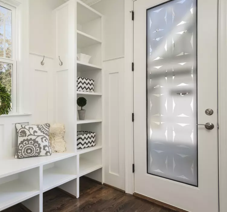 Kapı yarı saydam çıkartması için desen - TenStickers