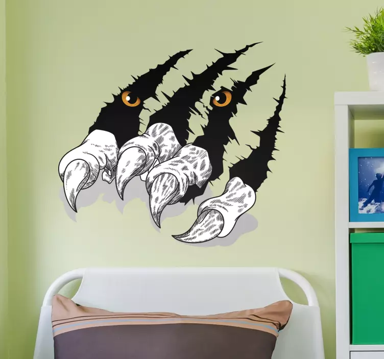 Kaplanın pençeleri araba sticker - TenStickers