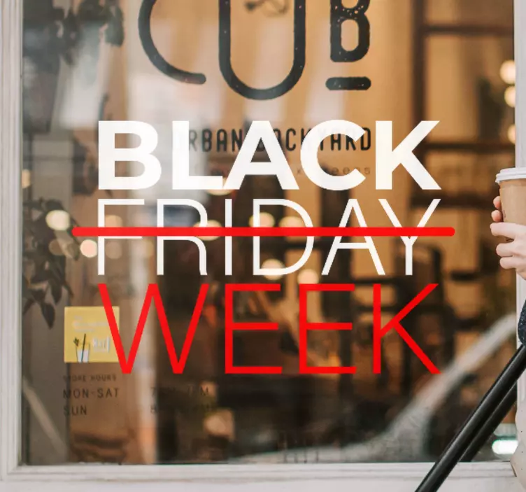 Kara cuma indirim haftası hayvan çıkartması - TenStickers