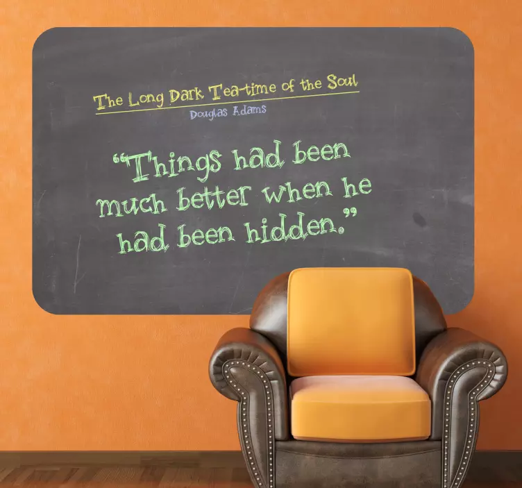 Kara tahta tahta vinil sticker - TenStickers