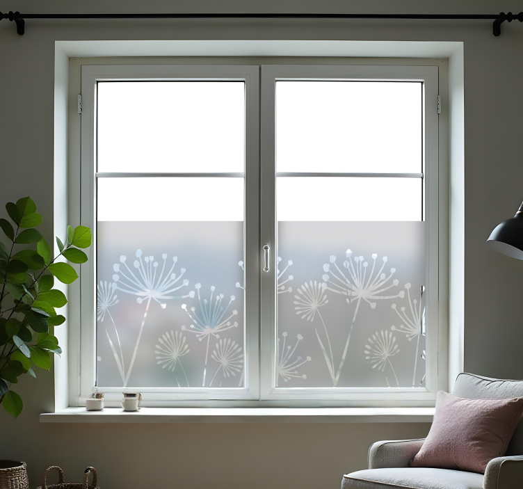 Karahindiba pencere sticker - TenStickers