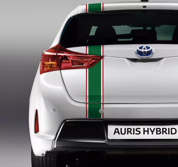 Portekizce bayrağı hattı araba sticker - TenStickers