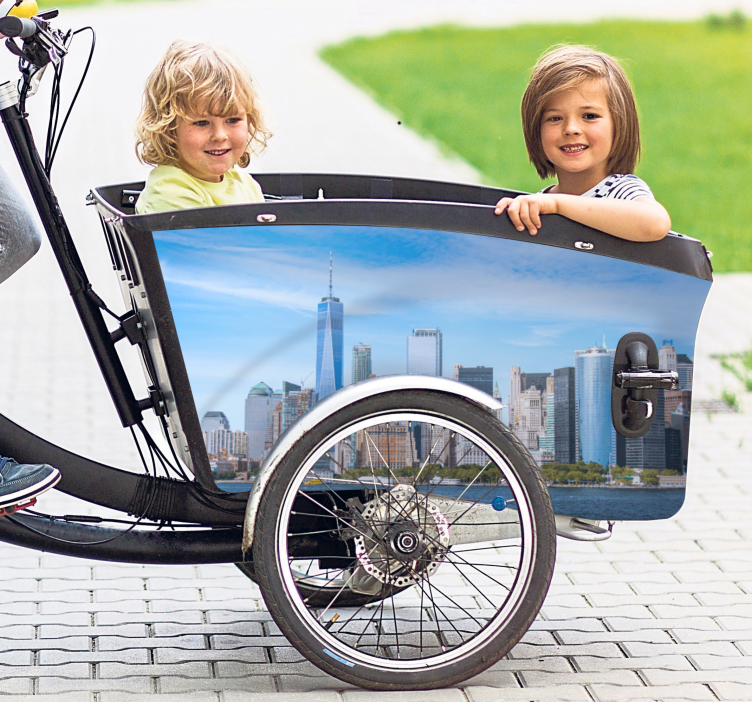 Kentsel ufuk çizgisi görünümü hayvan çıkartması - TenStickers