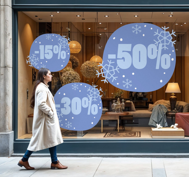 Kış indirimi hayvan çıkartması - TenStickers