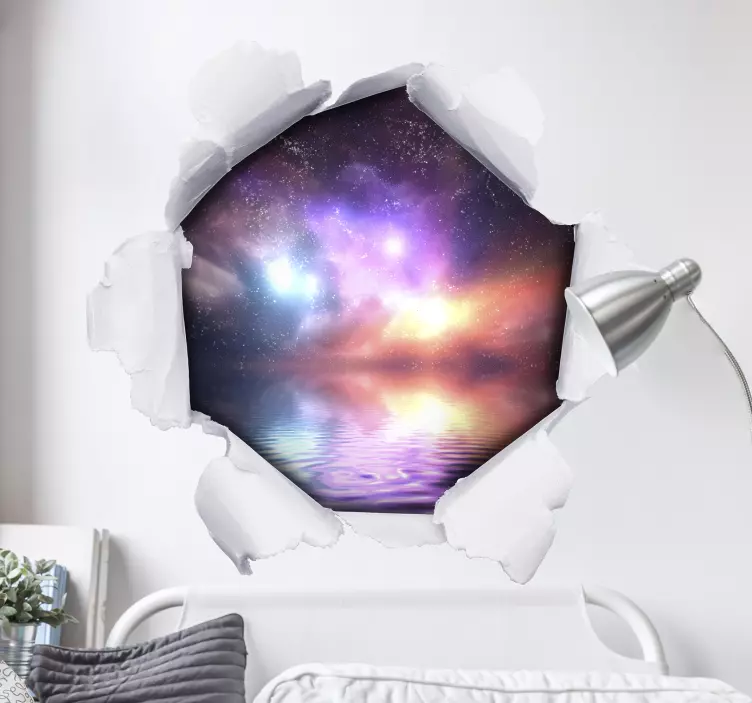 Kişiselleştirilmiş 3d kağıt delik sticker - TenStickers