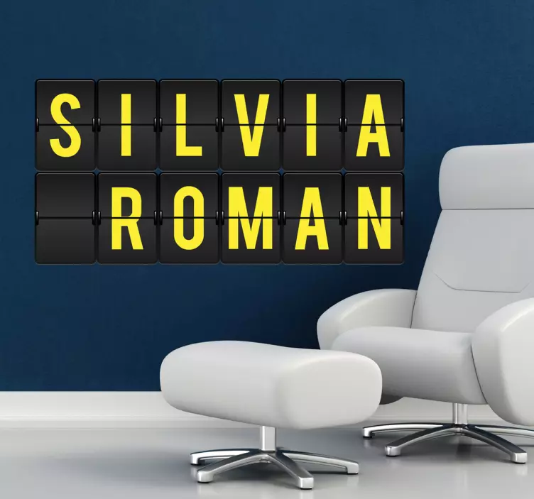 Kişiselleştirilmiş havaalanı paneli duvar sticker - TenStickers