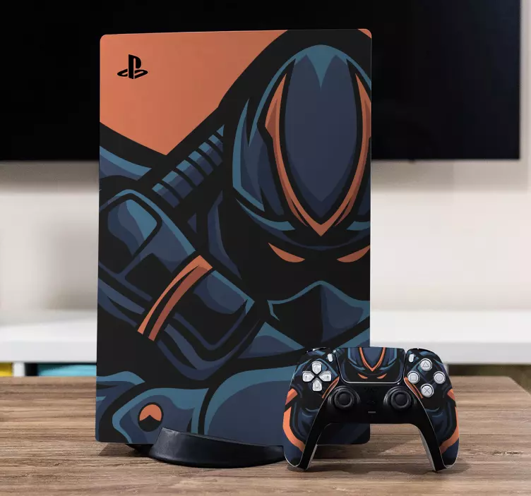 Kızgın ninja oyun playstation çıkartması - TenStickers