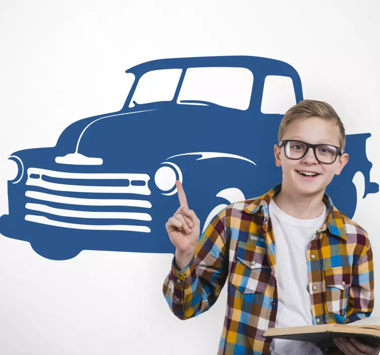 Klasik kamyonet hayvan çıkartması - TenStickers