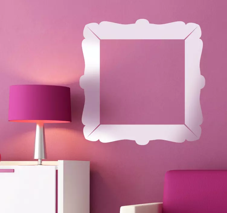 Klasik kare çerçeve etiketi - TenStickers