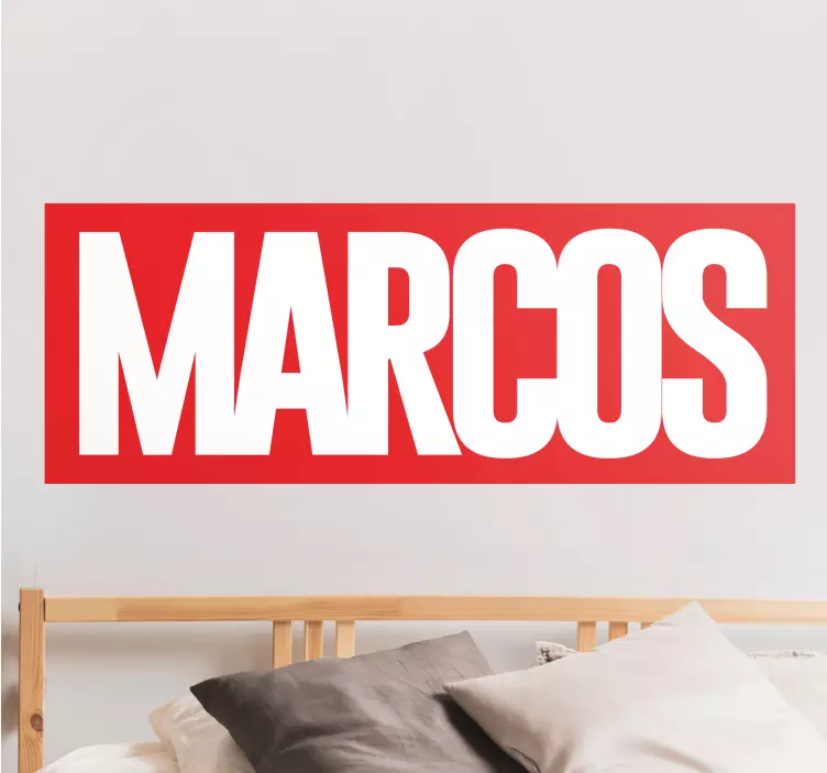 Komik kişiselleştirilmiş isim vinil çıkartması - TenStickers