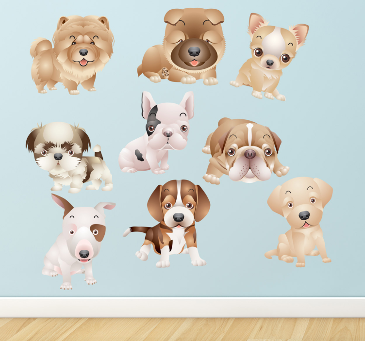 Köpek çıkartma koleksiyonu - TenStickers
