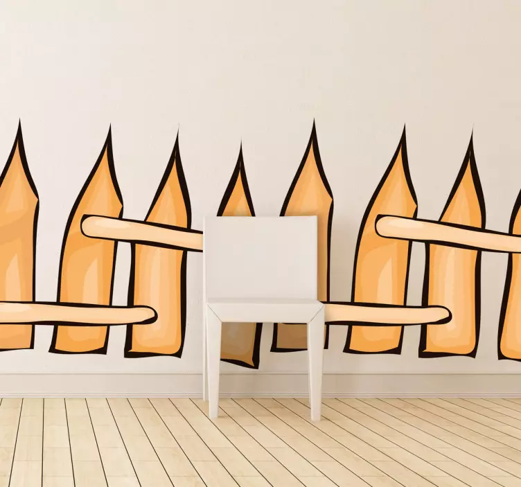 Küçük çit çocuklar sticker - TenStickers