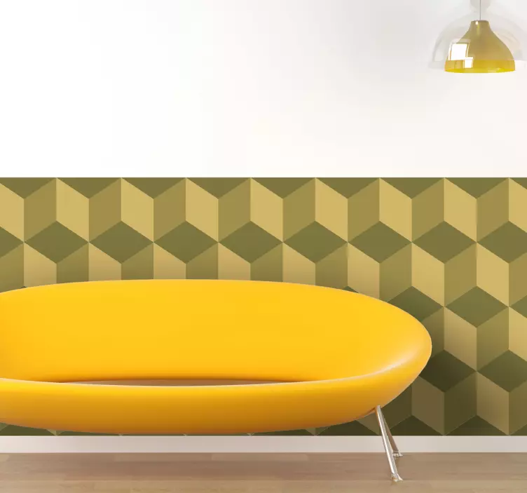 Küp model vinil levha çıkartması - TenStickers