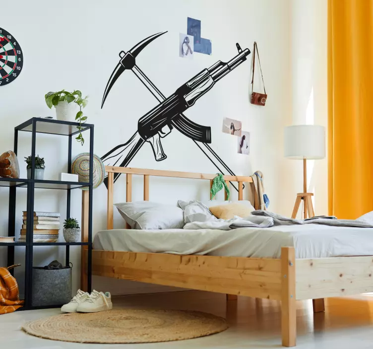 Kürek ve Altınışın Silahı video oyunu sticker - TenStickers