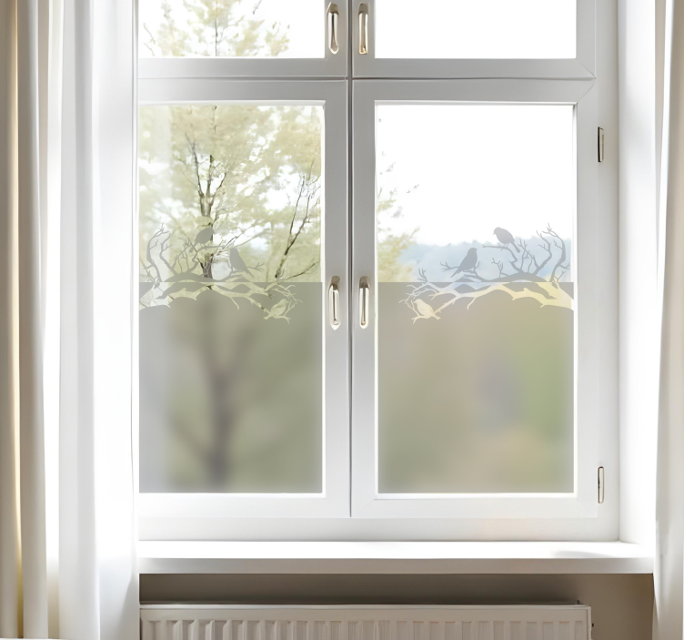 Kuşlu dallar hayvan çıkartması - TenStickers