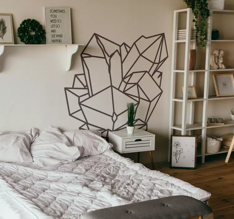 Kuvars tek renkli çizgi posteri - TenStickers