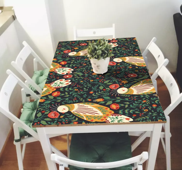 Lehçe folklor mobilya sticker - TenStickers