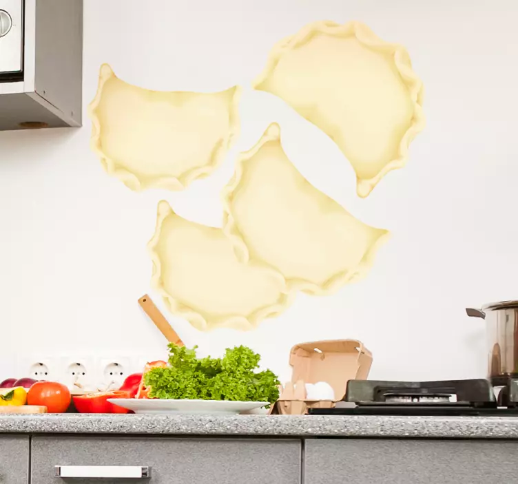 Lehçe mantı yemek çıkartması - TenStickers