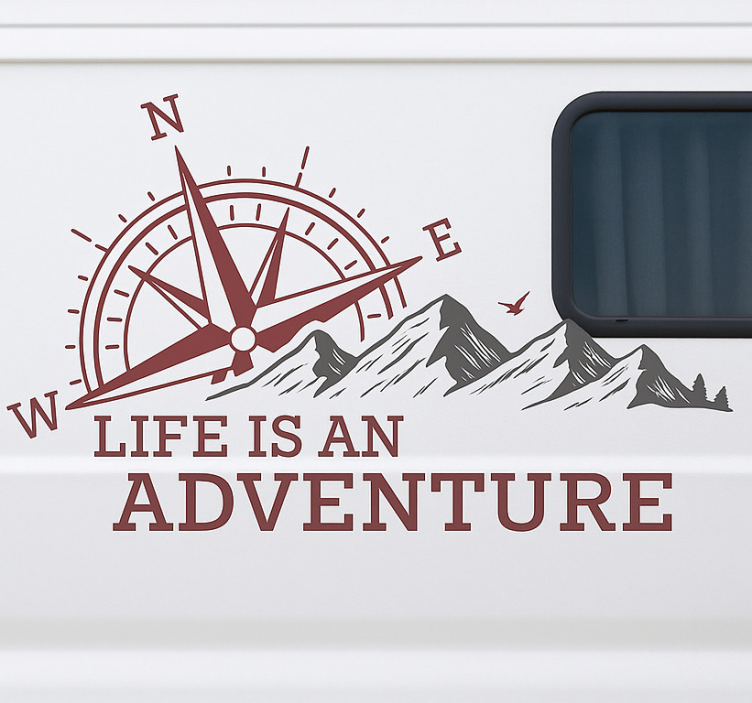 life is an adventure hayvan çıkartması - TenStickers