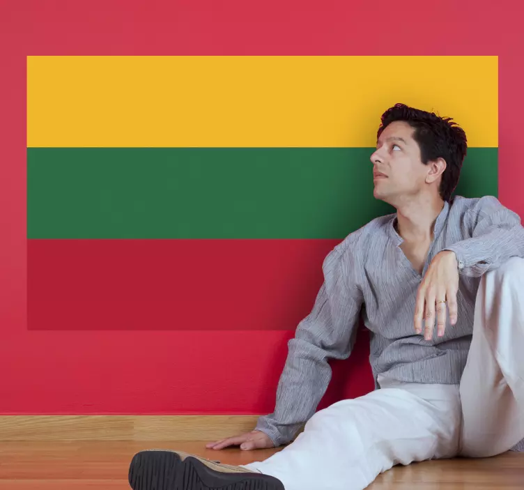 Litvanya bayrağı sticker - TenStickers