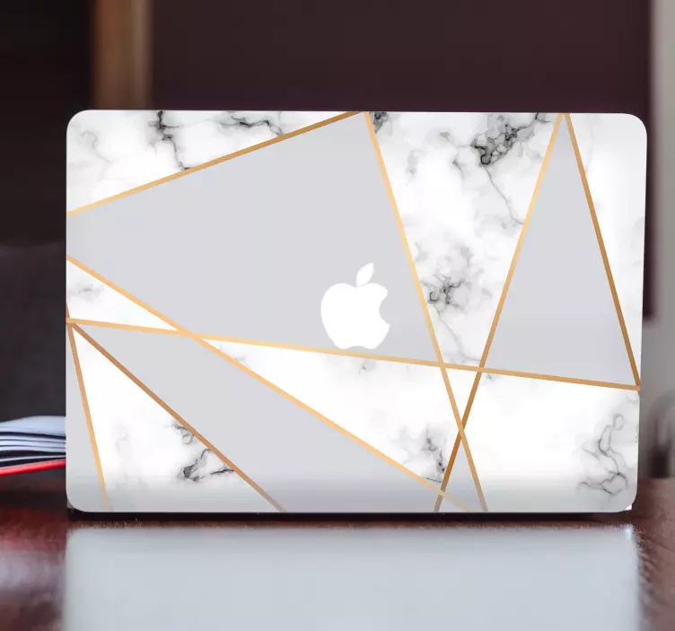Macbook yapıştırıcı mermer - TenStickers