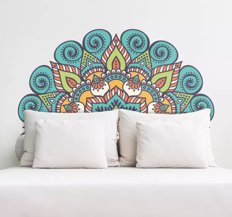 Mandala başlık duvar sticker - TenStickers