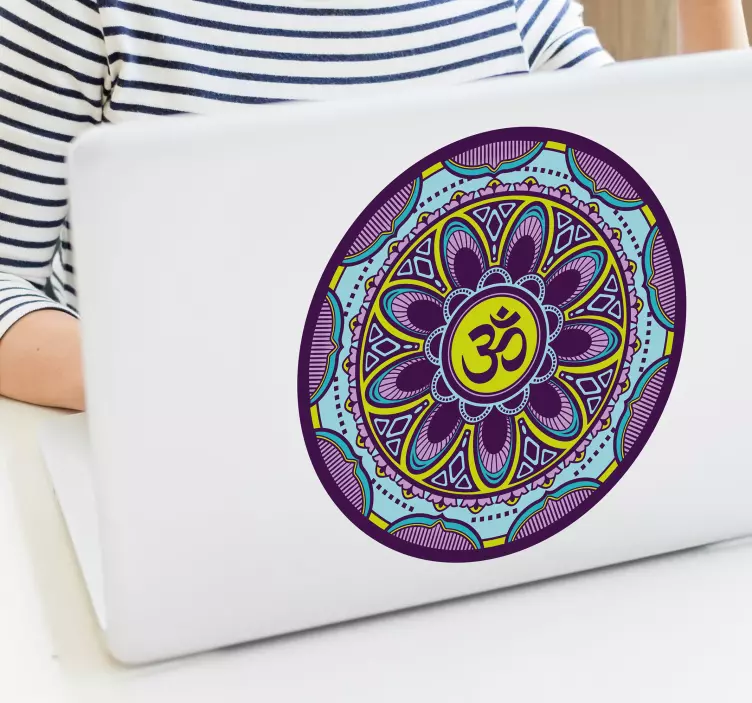 Mandala dizüstü bilgisayar etiketi - TenStickers