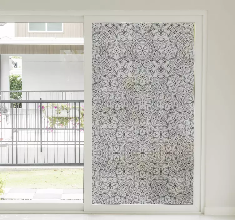Büyüleyici mandala pencere çıkartması - TenStickers