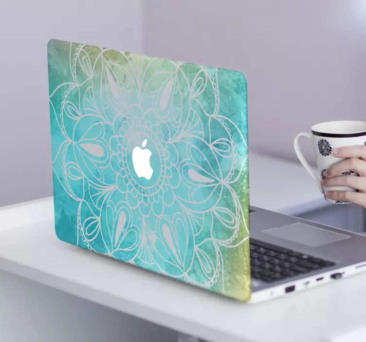 Mandala tarzı macbook cilt - TenStickers