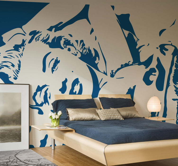 Marilyn monroe siluet çıkartması - TenStickers