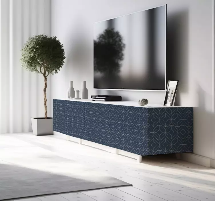 Mavi Art Deco dekoratif sticker - TenStickers