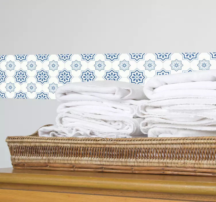 Mavi fayans sticker - TenStickers