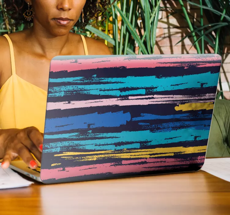 Minimalist boyama dekorasyon laptop sticker - TenStickers