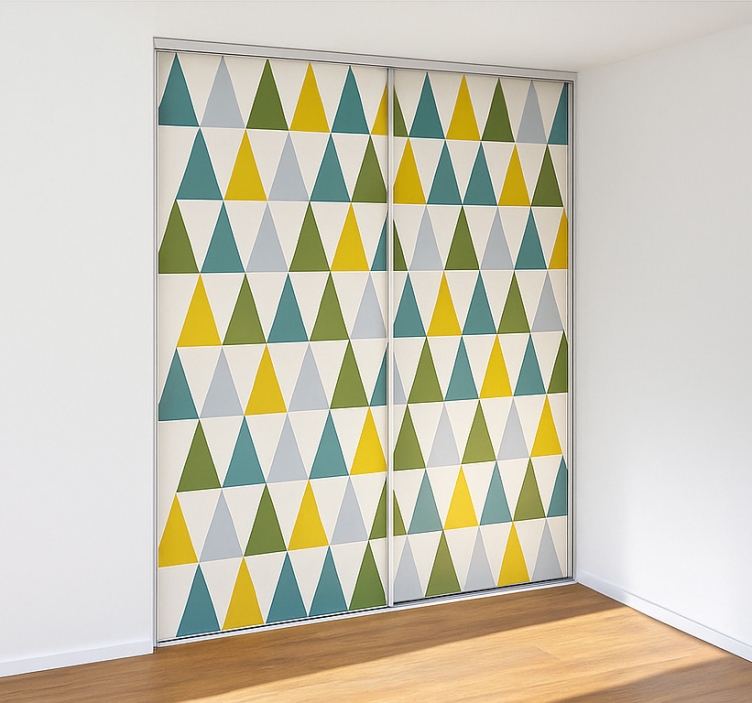 Minimalist üçgenler hayvan çıkartması - TenStickers