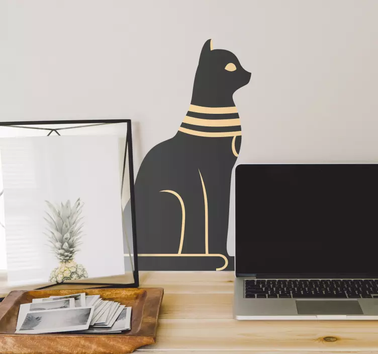 Mısır kedi siyaseti çıkartmaları - TenStickers