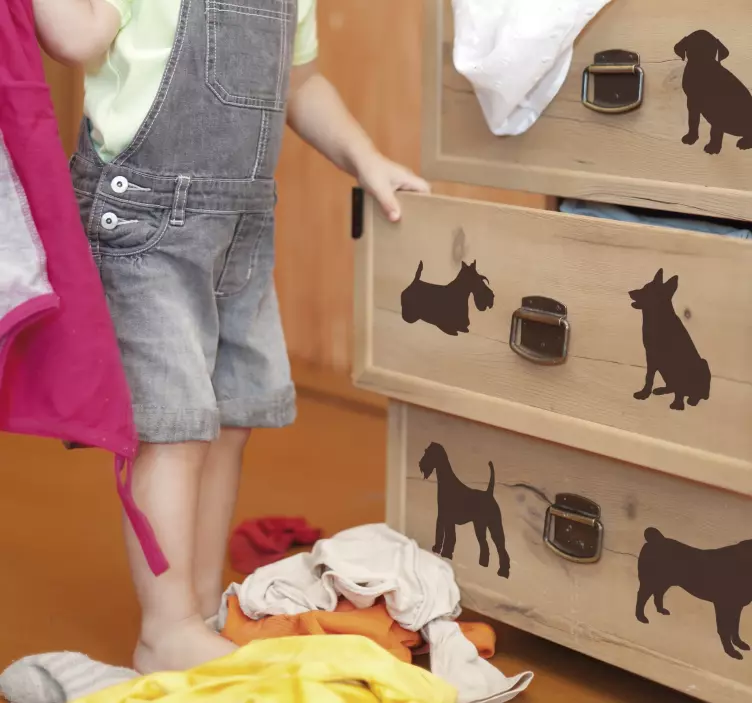 Mobilya dolap seti sticker - TenStickers