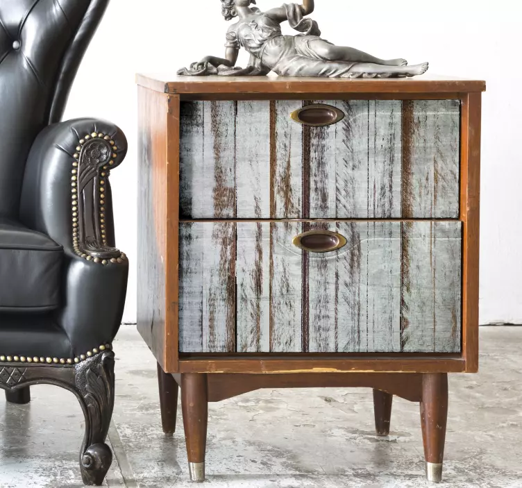 Ahşap mobilya çıkartması sıyırma - TenStickers