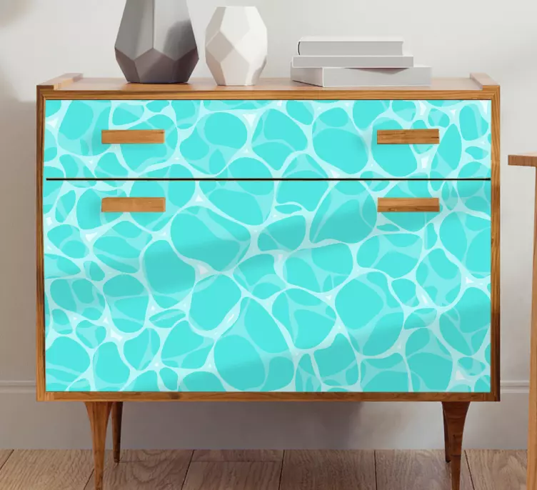 Deniz yatağı mobilya çıkartmasında yansıyan ışık - TenStickers